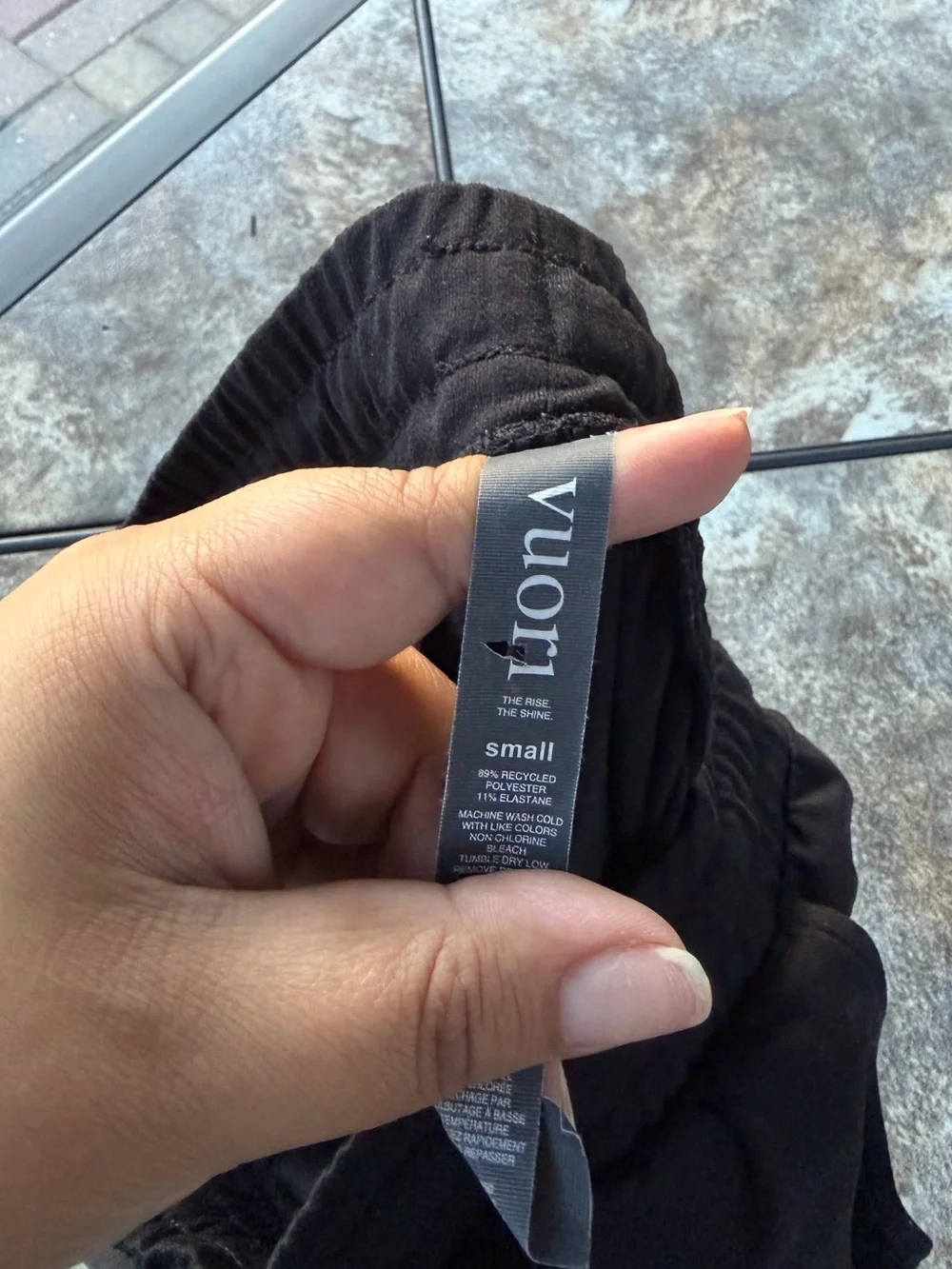 Vuori Black Ponto Athletic Shorts